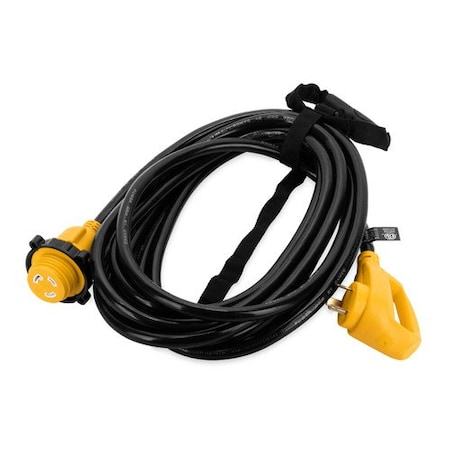 Camco Extension Cord, 10 AWG, Outdoor, 1 Outlets, L5-30R, PVC, TT-30P, 25 ft 55501